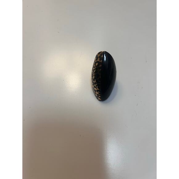 Nwt- Zara ANIMAL PRINT OVAL MAXI RING-S - Picture 6 of 6